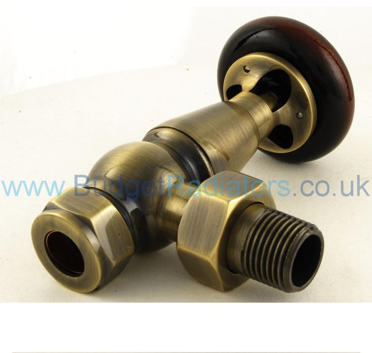 Belgravia Angled Manual Valve Set - Antique Brass